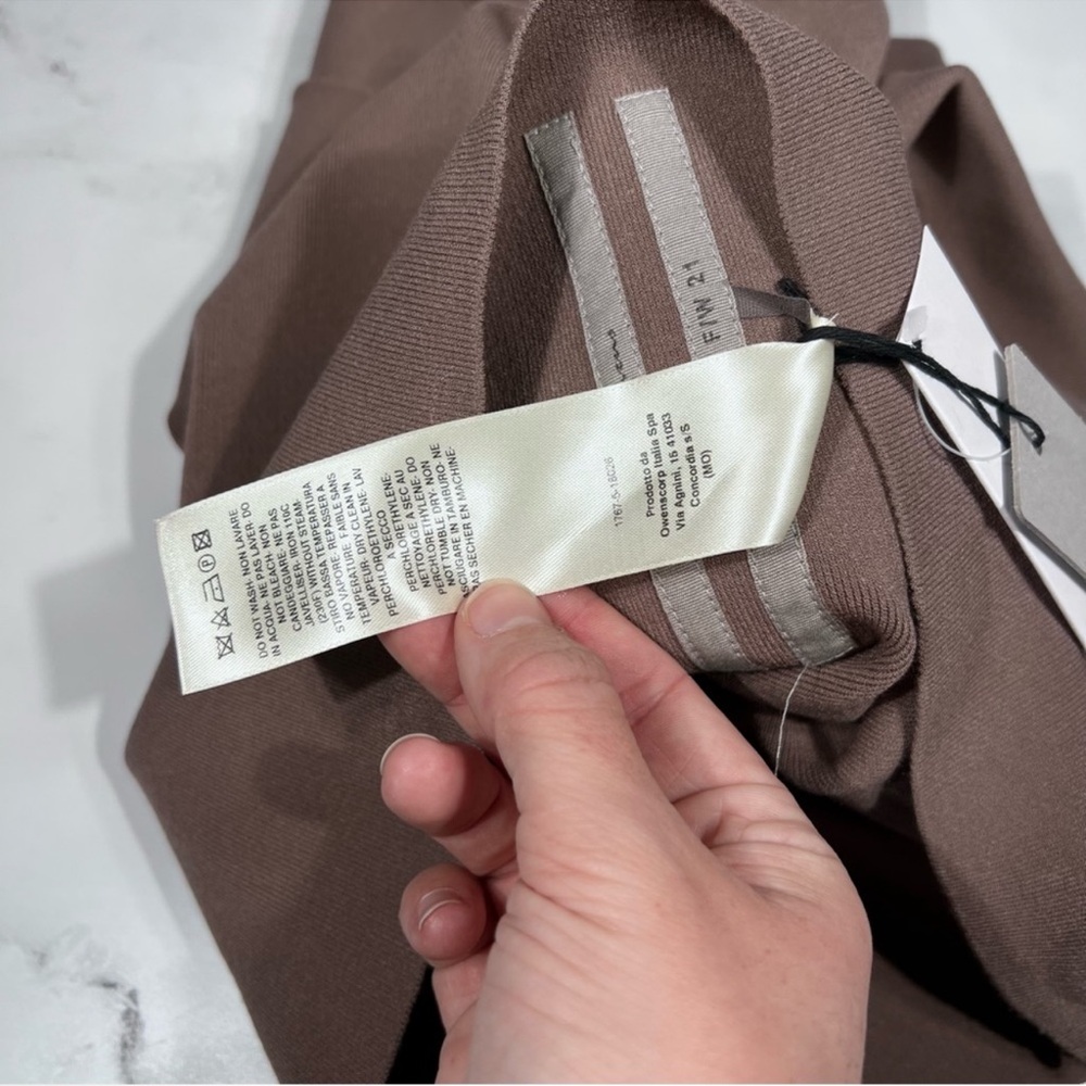 Rick Owens Rent Maxi Bodycon Skirt in Dust - Picture 9 of 14